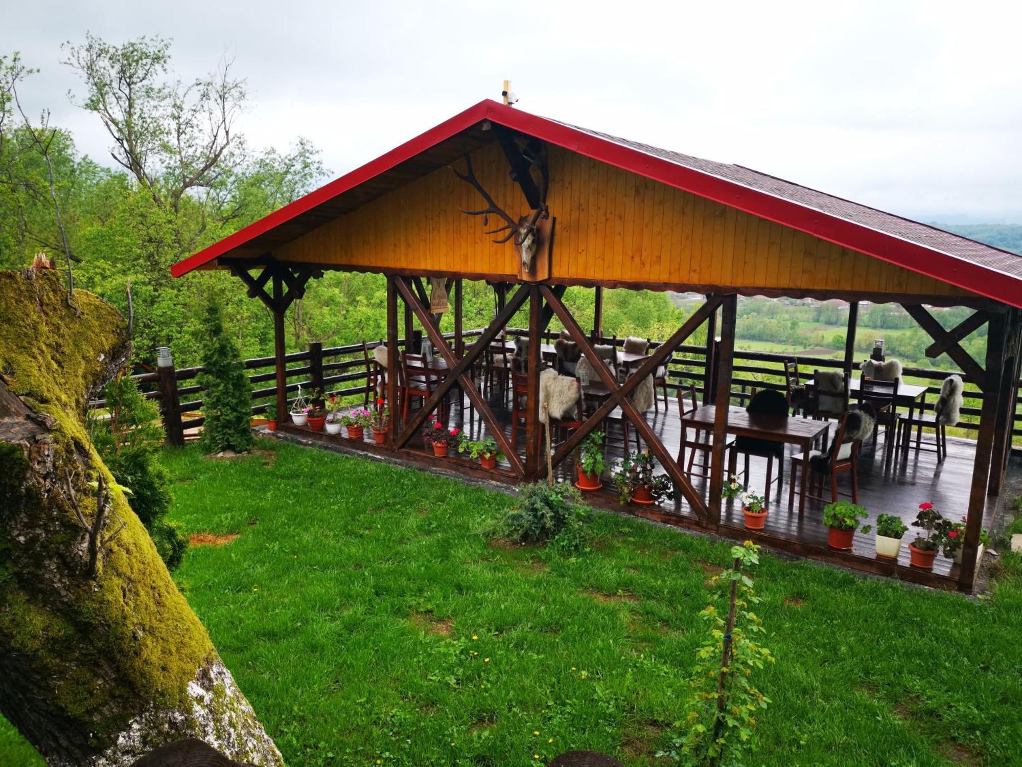 Hotel Pensiunea La Maria Lu' Sandoiu Poenari Exterior foto